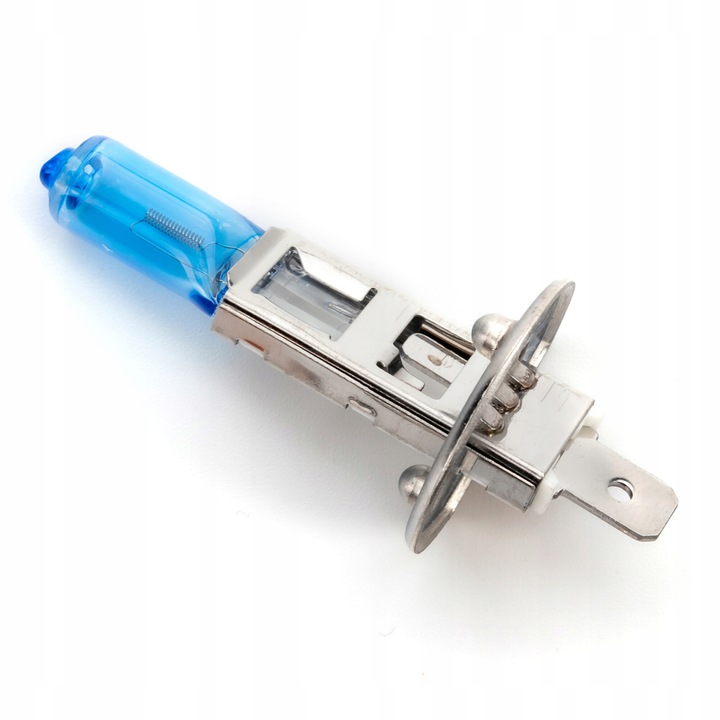 Bec Auto, Lighting Super White, H1, 55W, E4, 12V, Lumini Alba Rece, 1500 Lm, Sticla/Metal, Albastru/Argintiu