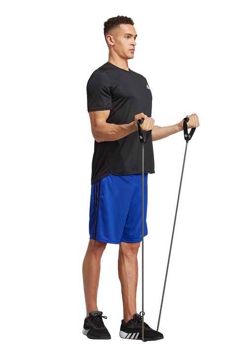 adidas Performance, Pantaloni scurti cu logo, pentru fitness, Albastru royal, S