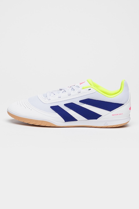 adidas Performance, Pantofi pentru fotbal Predator Club Futsal, Alb/Fucsia/Ametist