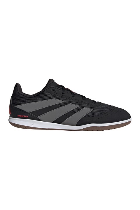 adidas Performance, Pantofi pentru fotbal Predator Club Futsal, Negru, Gri inchis, 7.5