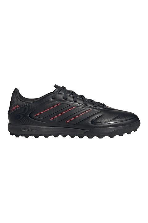 adidas Performance, Pantofi din piele ecologica, pentru footbal Copa Pure 3 League, Rosu/Negru