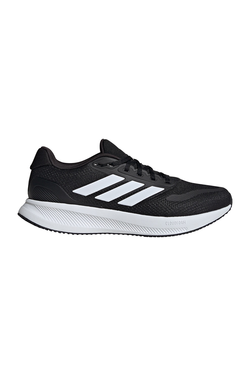 adidas Performance, Pantofi Runfalcon 5 Wide pentru alergare, Negru, Alb optic, 7.5