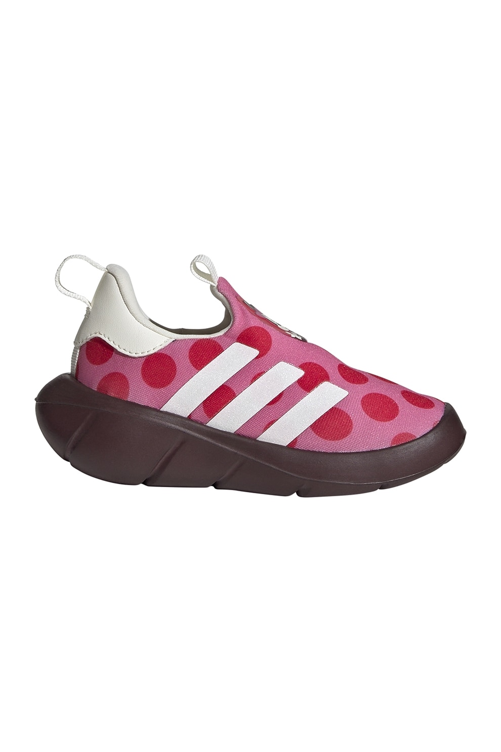 adidas Sportswear, Pantofi sport slip-on Disney Minnie Mouse, Alb, Roz, 23 EU