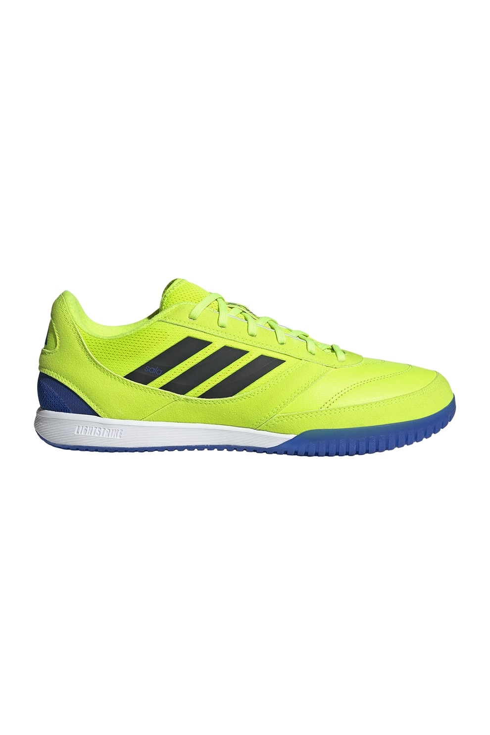 adidas Performance, Pantofi pentru fotbal in sala Top Sala Competition 2, Verde neon, Albastru, 8