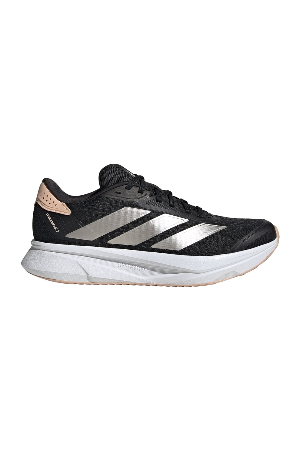 adidas Performance, Pantofi Duramo SL2 din plasa pentru alergare, Negru, Crem, 4.5