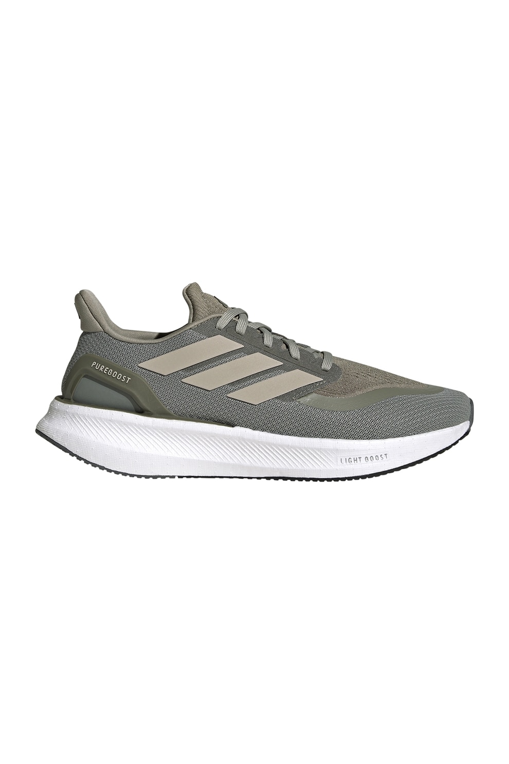 adidas Performance, Pantofi Pureboost 5 pentru alergare, Kaki, 8.5