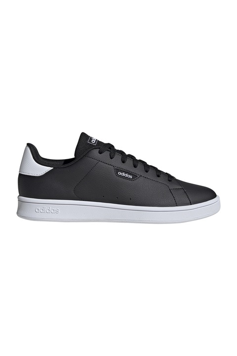 adidas Sportswear, Спортни обувки Urban Court от еко кожа, Бял/Черен