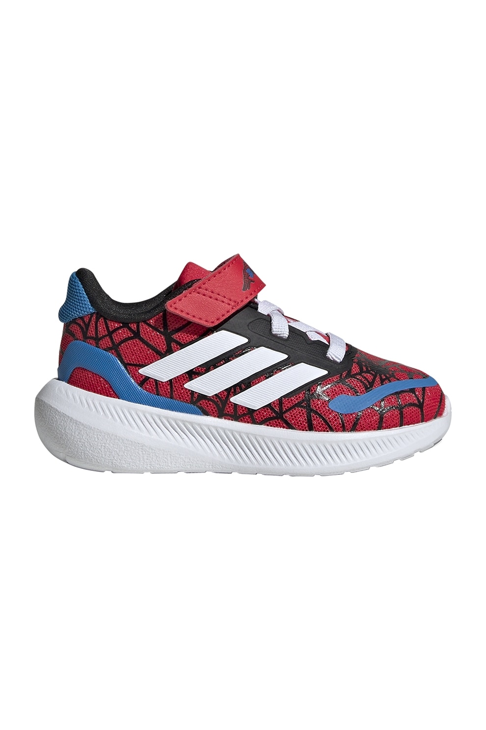 adidas Sportswear, Pantofi sport cu banda velcro Runfalcon Spider-Man, Rosu, Albastru, 22 EU