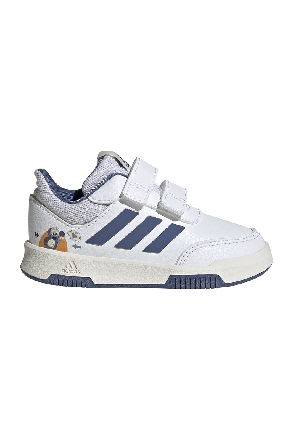adidas Sportswear, Pantofi sport cu velcro Tensaur Sport Mickey, Alb, Albastru, 26.5 EU