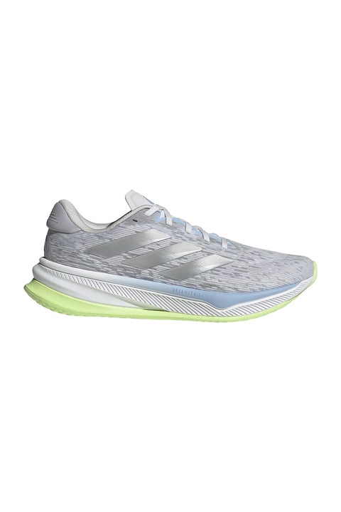 adidas Performance, Pantofi Supernova Comfortglide din material textil pentru alergare, Gri deschis/Argintiu