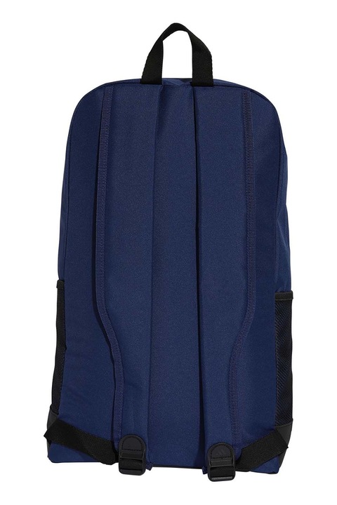 adidas Performance, Раница Linear с лого, Черен, Тъмносин