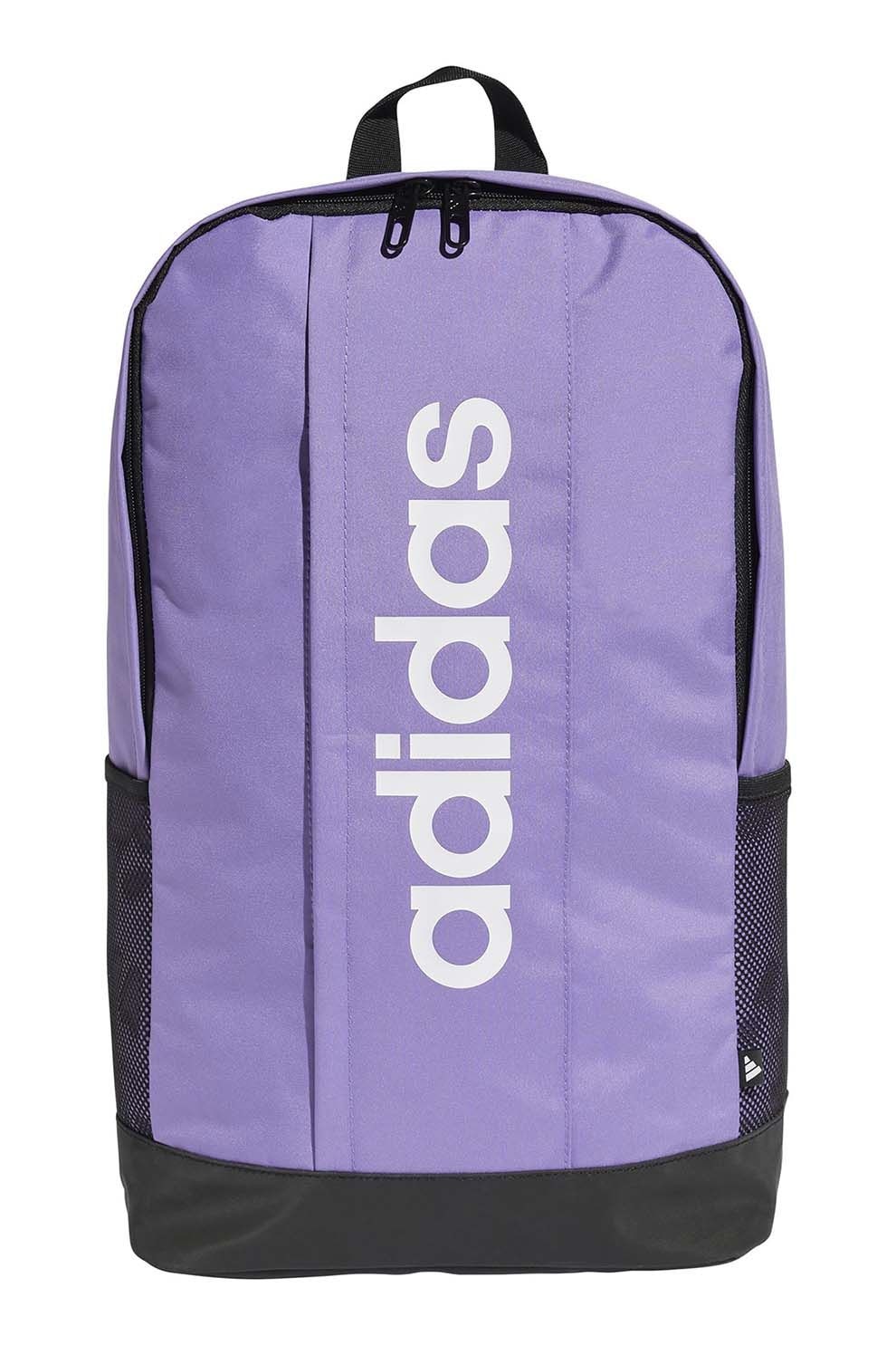 adidas Performance, Rucsac cu imprimeu logo Linear, Negru, Lila