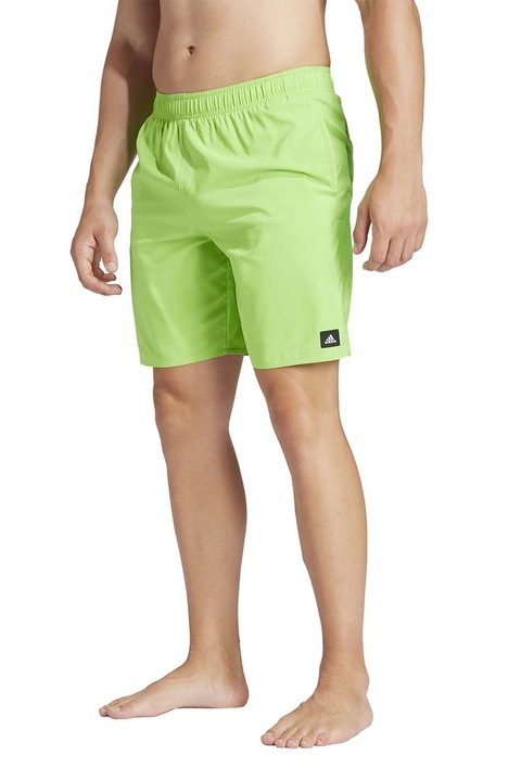 adidas Sportswear, Pantaloni scurti de baie Solid CLX, Verde lime