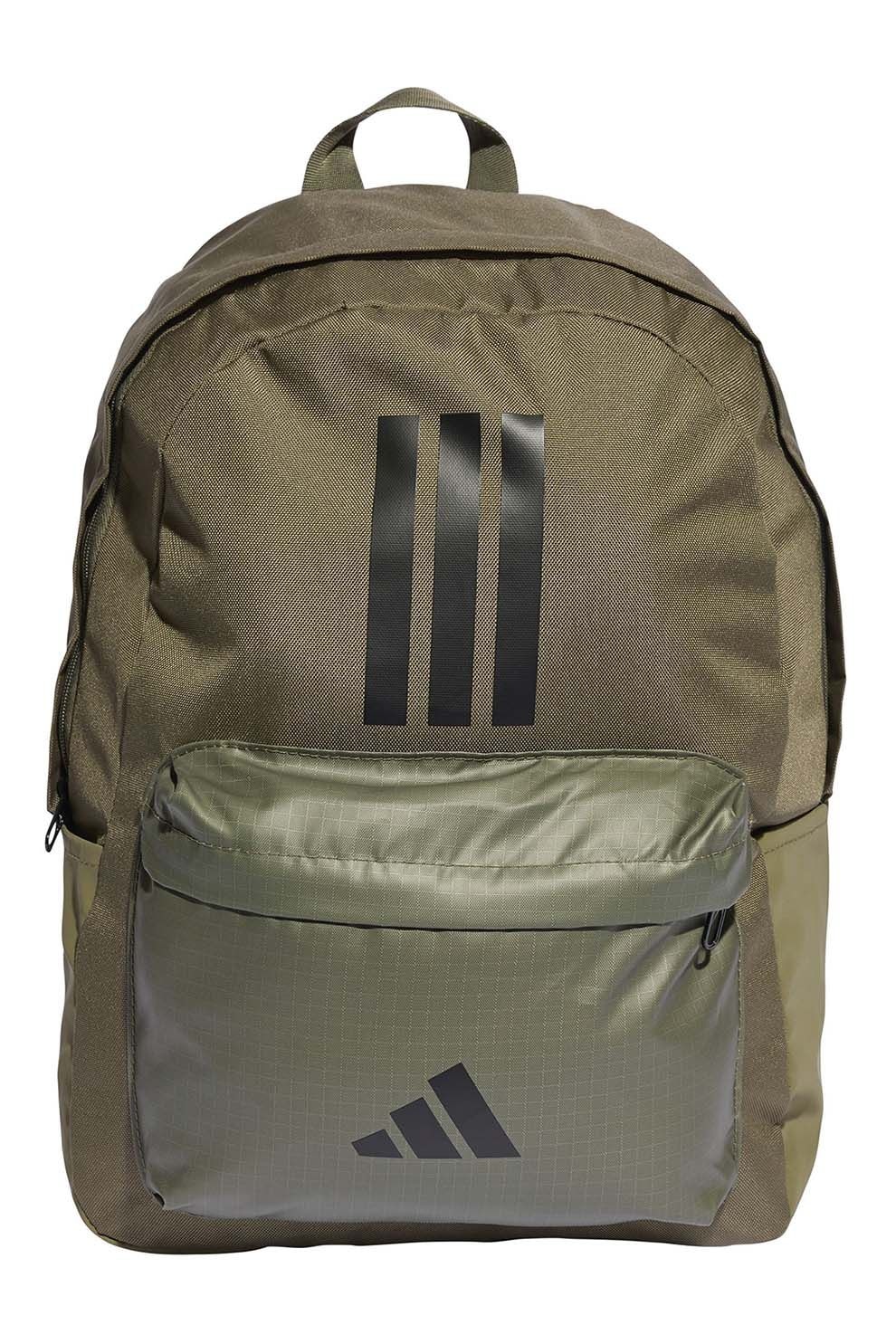 adidas Performance, Rucsac cu imprimeu logo Back To School - 27.5 L, Negru, Kaki