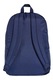 adidas Performance, Rucsac din material textil Classic Bars - 27.5 L, Alb, Albastru inchis