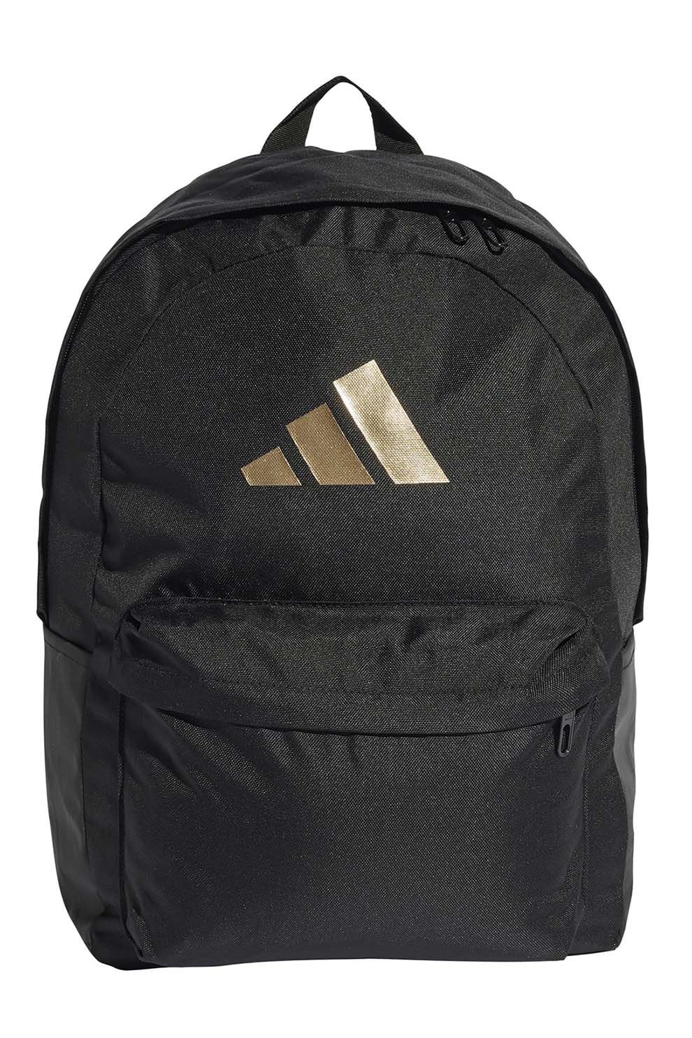 adidas Performance, Rucsac unisex din material textil Classic Bars - 27.5 L, Auriu, Negru