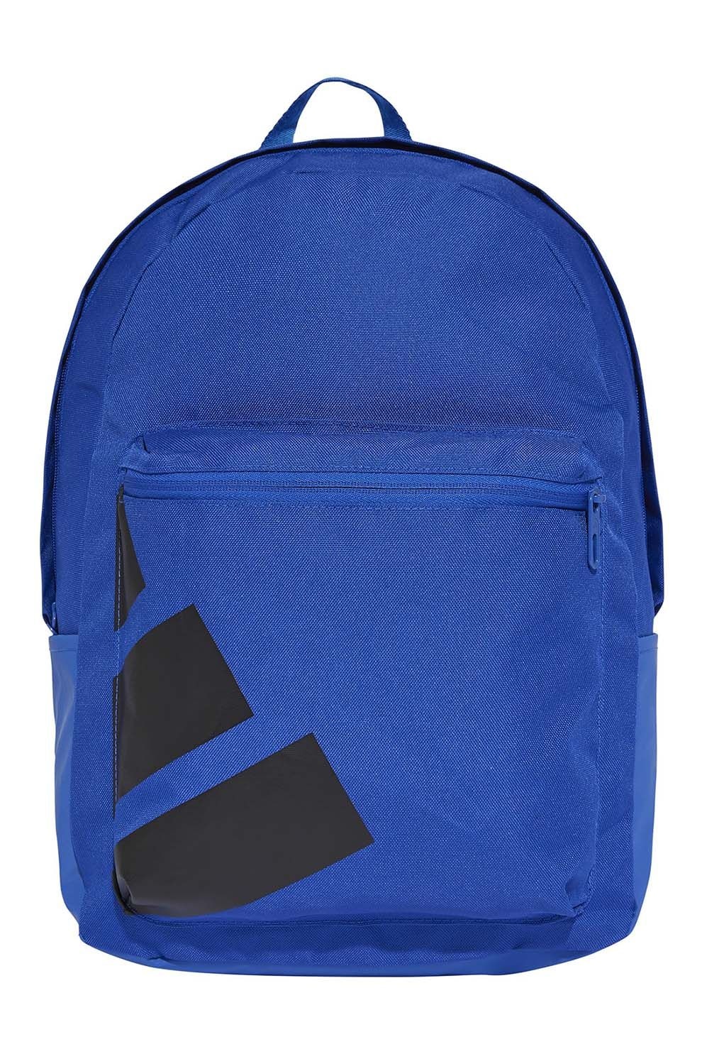 adidas Performance, Rucsac din material textil cu buzunar frontal cu fermoar, Negru, Albastru royal