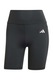 adidas Performance, Colanti scurti cu detalii logo, pentru fitness, Negru, L