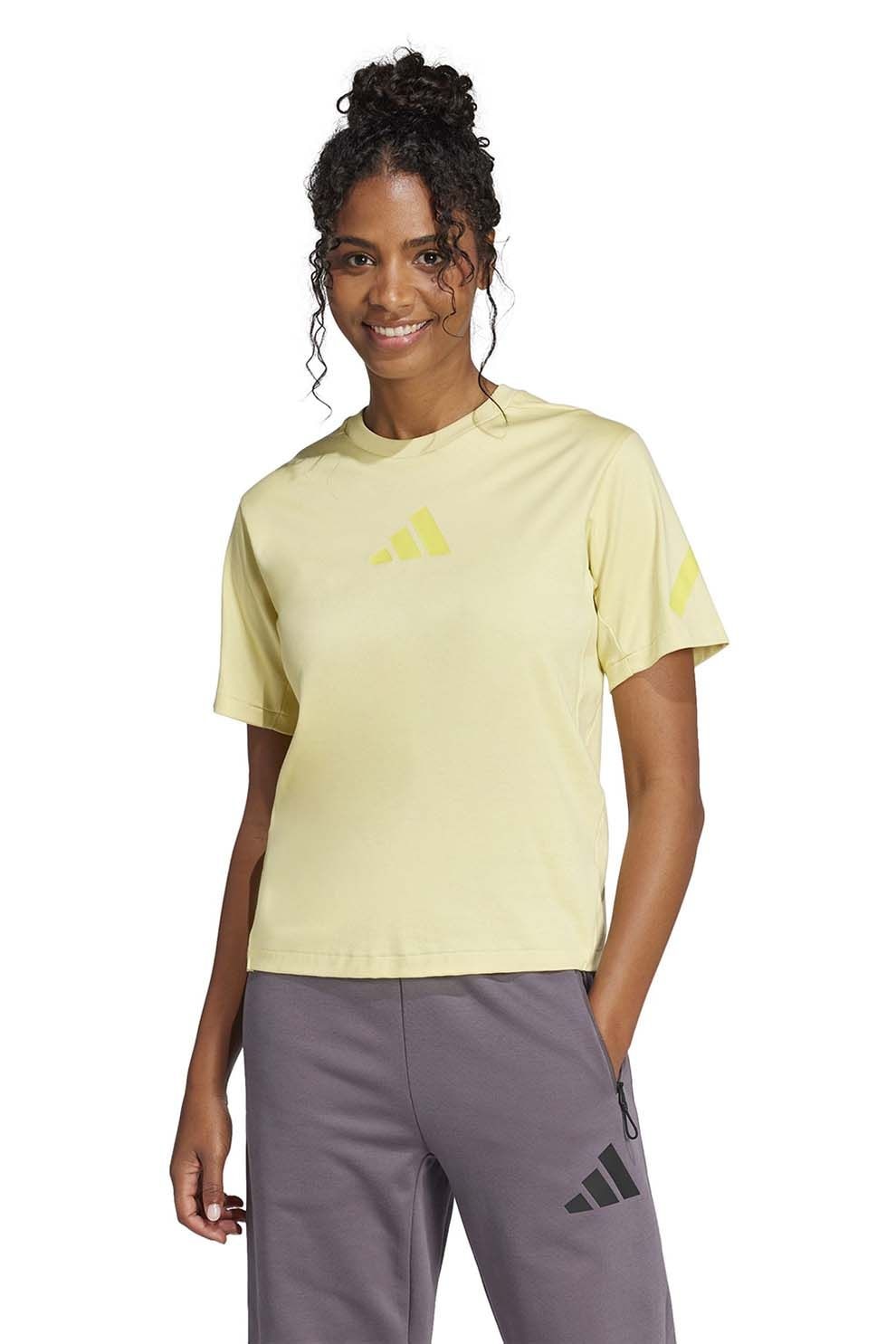 adidas Sportswear, Tricou de bumbac Galben pal, XS
