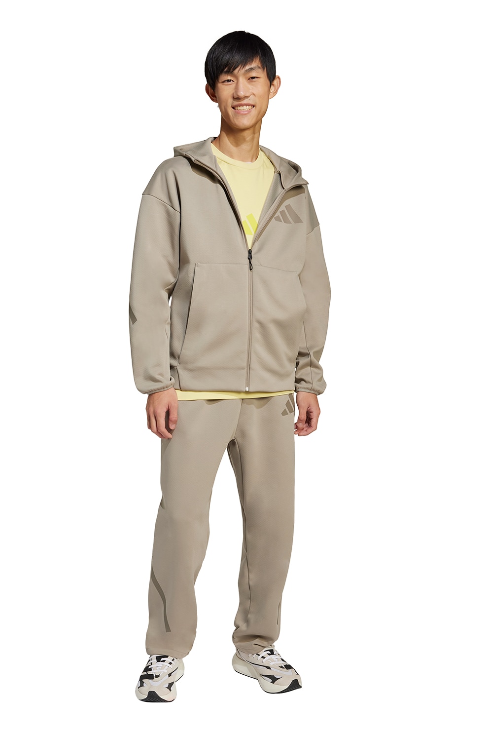 adidas Sportswear, Pantaloni de trening relaxed fit Z.N.E., Bej, L