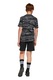 adidas Sportswear, Pantaloni scurti din amestec de bumbac cu model camuflaj, Negru/Negru stins