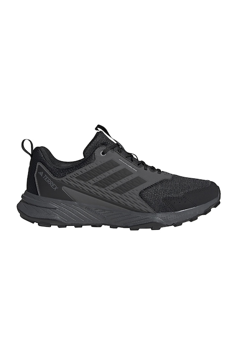 adidas Performance, Pantofi Tracefinder 2 pentru alergare trail, Negru/Gri inchis