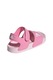 adidas Sportswear, Sandale cu velcro si logo Adilette, Alb, Roz deschis, Roz, 31 EU