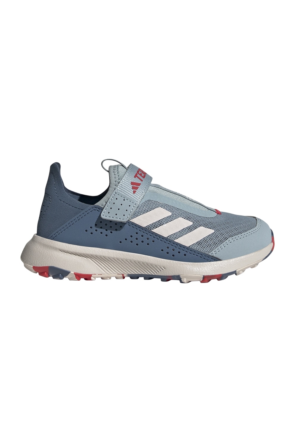adidas Performance, Pantofi Terrex Voyager 21 cu velcro, pentru drumetii, Albastru prafuit, Albastru deschis, 28.5 EU