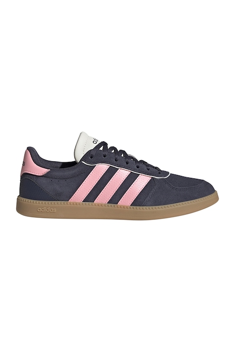 adidas Sportswear, Pantofi sport Breaknet Sleek cu logo, Roz/Gri antracit