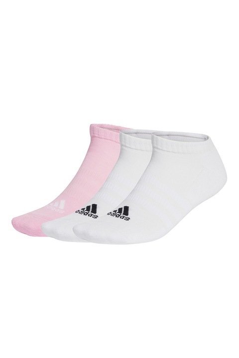 adidas Performance, Унисекс чорапи до глезена - 3 чифта, Пастелнорозов/Избеляло черно/Бял