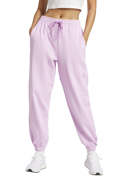 adidas Sportswear, Pantaloni de trening din bumbac cu talie ajustabila ALL SZN, Roz pastel