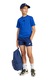 adidas Sportswear, Pantaloni scurti cu snur si logo, Albastru inchis, Alb optic, 140 CM