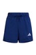 adidas Sportswear, Pantaloni scurti cu snur si logo, Albastru inchis, Alb optic, 140 CM