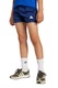 adidas Sportswear, Pantaloni scurti cu snur si logo, Albastru inchis, Alb optic, 140 CM