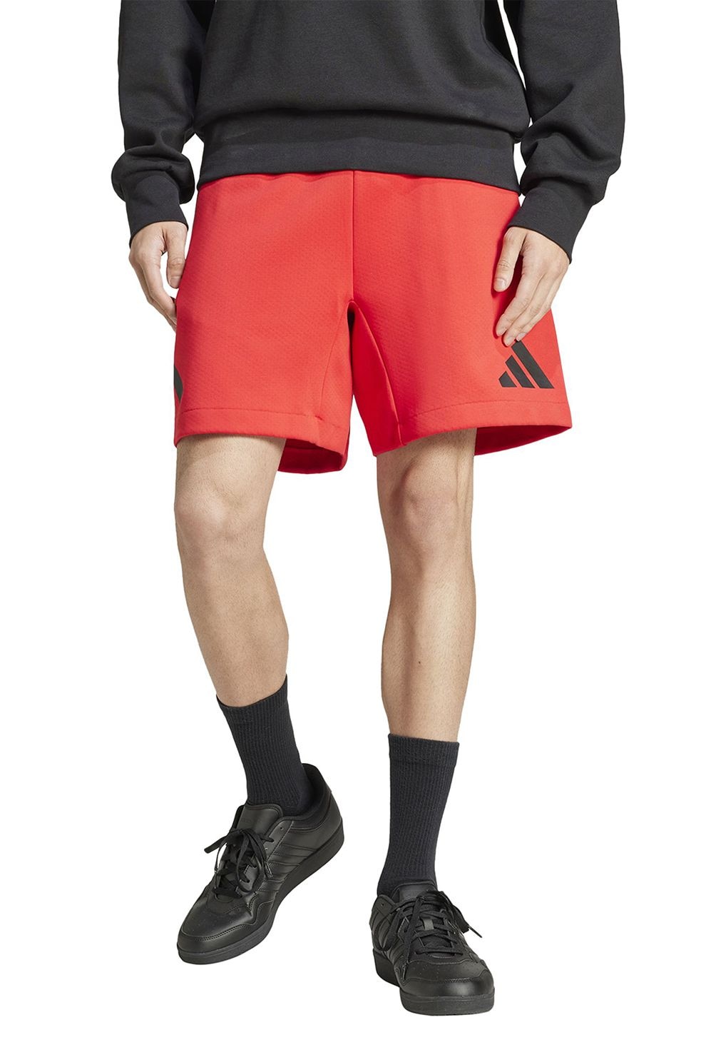 adidas Sportswear, Pantaloni scurti cu talie ajustabile Z.N.E, Rosu, S
