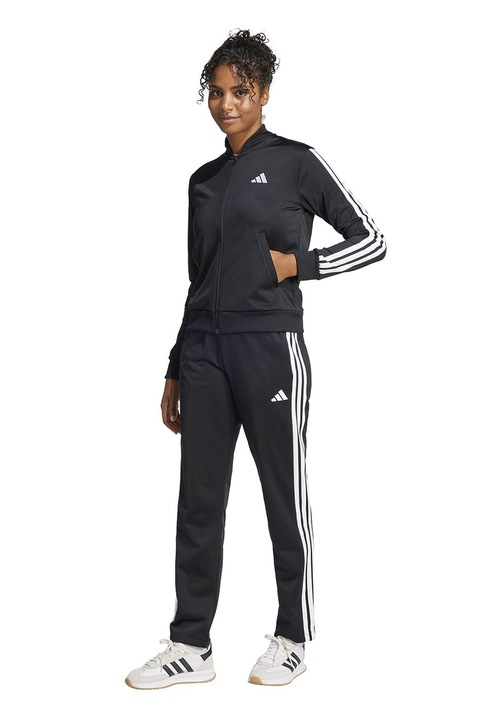 adidas Sportswear, Cipzáros szabadidőruha logóval, Fekete