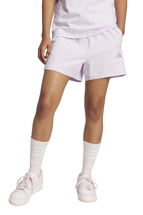 adidas Sportswear, Шорти с джобове встрани, Бледо розово