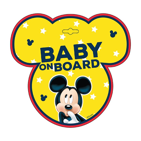Semn de avertizare Baby on Board Mickey, Seven