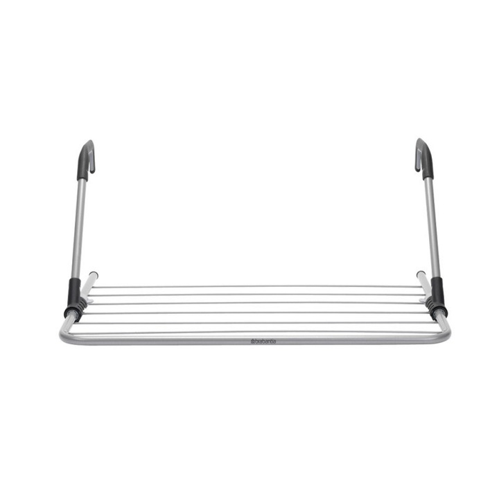 Brabantia HangIn felakasztható ruhaszárító 4.5m szárítási hossz, 7.5kg teherbírás, összecsukható, állítható karok, acél, metál szürke