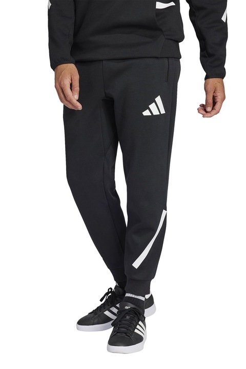 adidas Sportswear, Спортен панталон Z.N.E., Бял/Черен