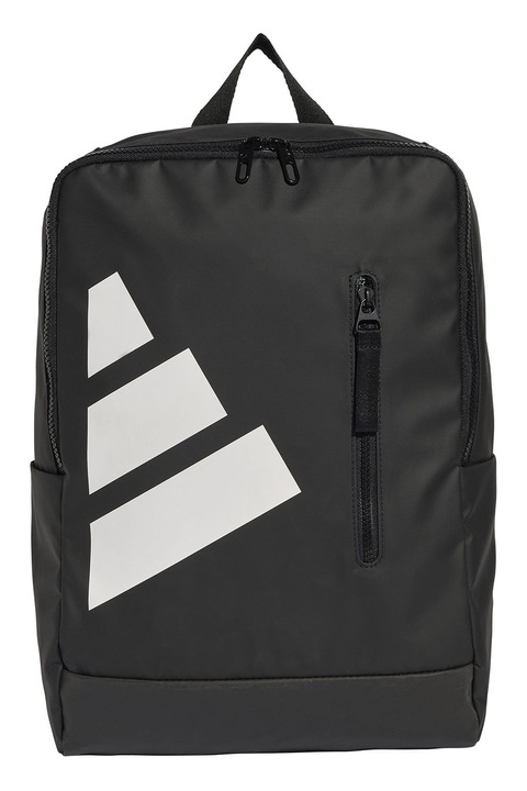 adidas Performance, Rucsac cu imprimeu logo, Alb, Negru