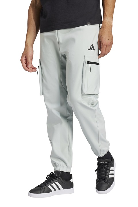 adidas Sportswear, Спортен карго панталон с връзка, Ледено синьо