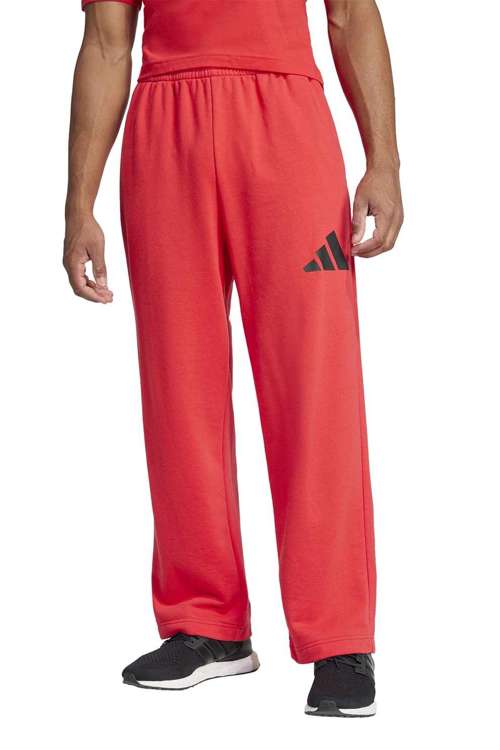 adidas Sportswear, Pantaloni lejeri cu talie elastica, Rosu, M