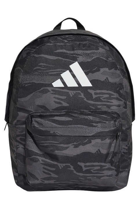 adidas Performance, Раница с камуфлажен принт - 27.5 л, Черен, Tъмносив