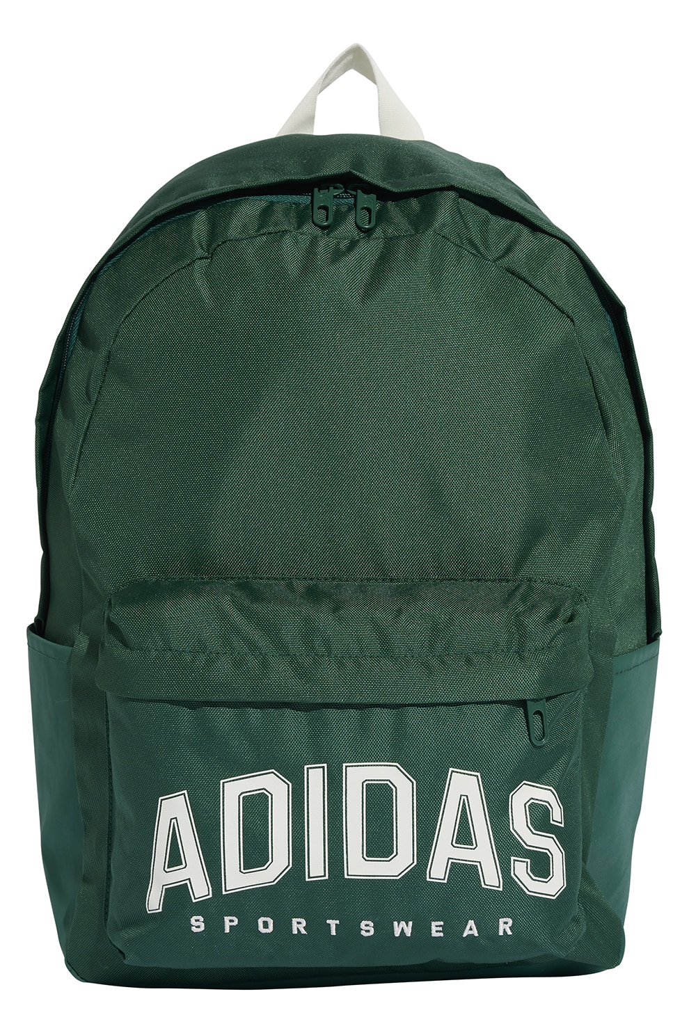 adidas Performance, Rucsac cu imprimeu si logo - 27 L, Verde padure, Alb murdar