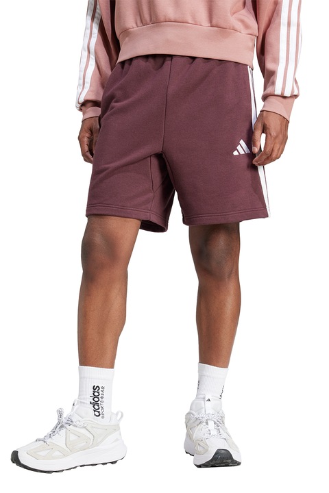 adidas Sportswear, Bermude Essentials 3-Stripes, Alb/Visiniu