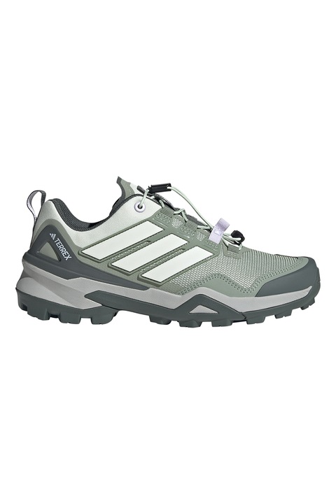 adidas Performance, Pantofi din material textil si garnituri din material sintetic, pentru drumetii Terrex Skychaser, Verde pal