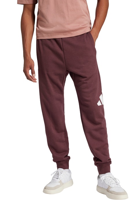 adidas Sportswear, Állítható derekú szabadidőnadrág, Fehér/Bordó