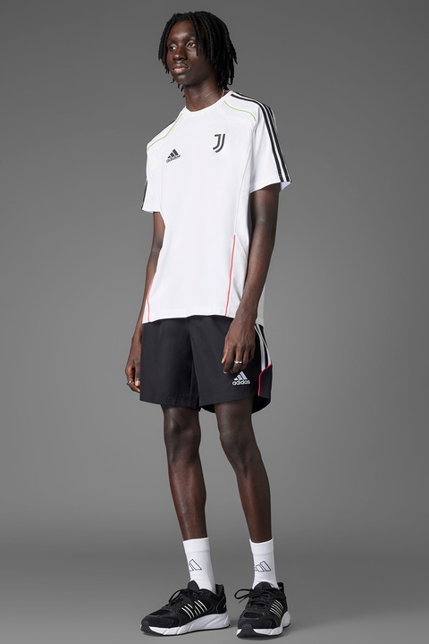 adidas Performance, Футболни шорти с връзки, Бял/Черен