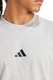 adidas Sportswear, Tricou din bumbac cu logo brodat, Negru, Gri deschis melange, 2XL
